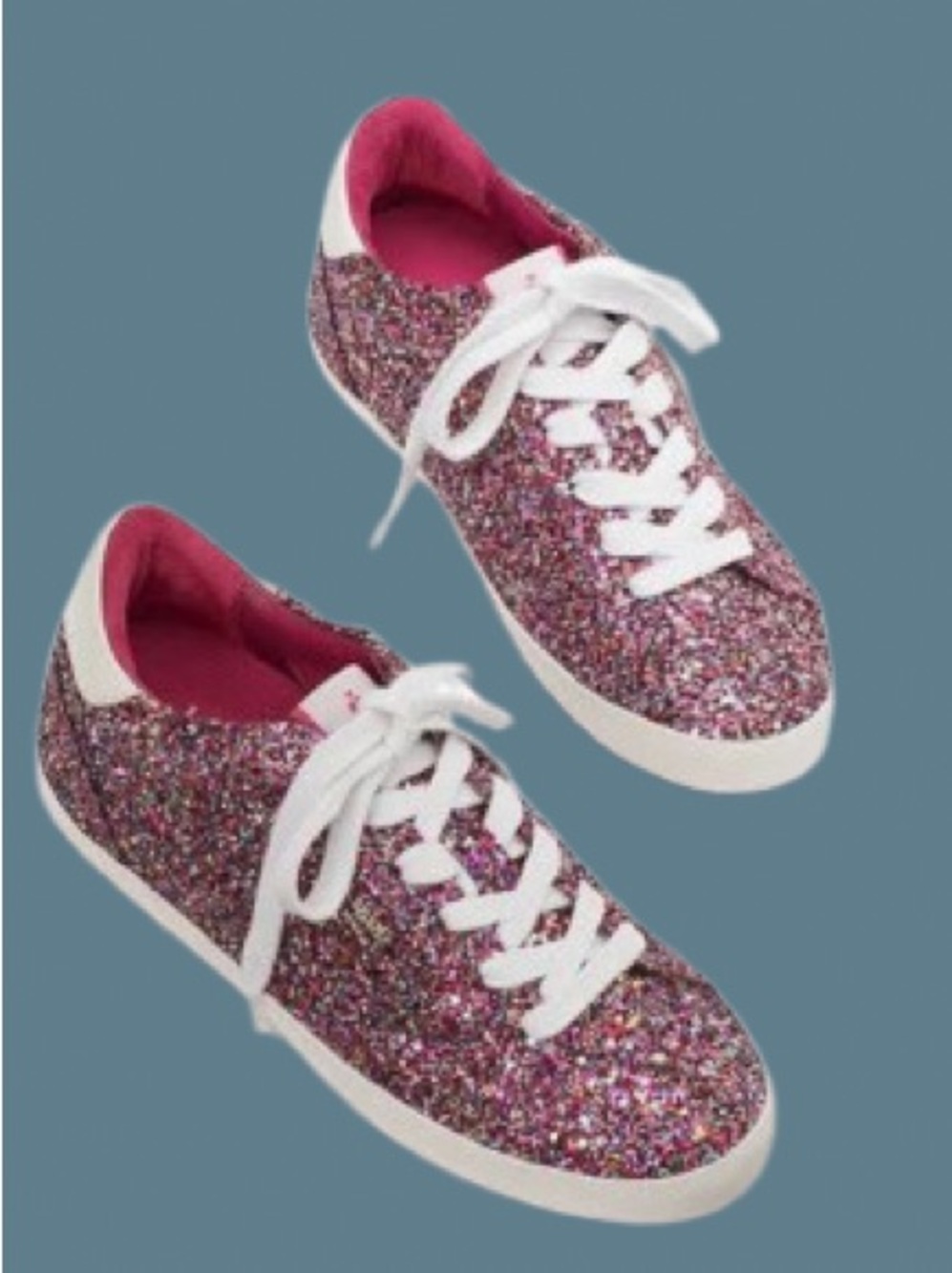 kate spade Glittered Low-Top Sneakers - Pink Multi